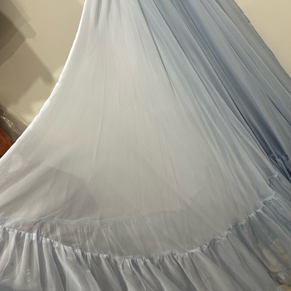 Mac Duggal Rosette Chiffon Cutout Empire Waist Gown - Picture 11 of 15